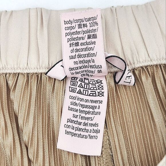 Victoria's Secret Pajamas Pants Womens Large Wide Leg Pleated Glam Model Fairy - Picture 9 of 10